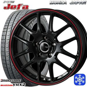 205/65R15インチ ブリヂストン ブリザック VRX2 5H114.3 スタッドレスタイヤホイール4本セット MONZA JPスタイル JEFA ジェファ BK｜mauto