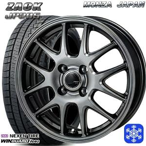 155/65R14インチ NEXEN ネクセン WINGUARD ice2 4.5J 4H100 スタッドレスタイヤホイール4本セット MONZA ZACK ザック JP205