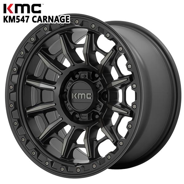 JL/JKラングラー ホイールセット 285/70R17インチ 5H127 KMC KM547 CA...