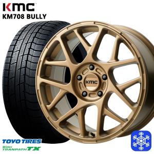 225/65R17インチ TOYO トーヨー ウィンター トランパス TX 5H114.3 スタッドレスタイヤホイール4本セット KMC KM708 BULLY BR｜mauto