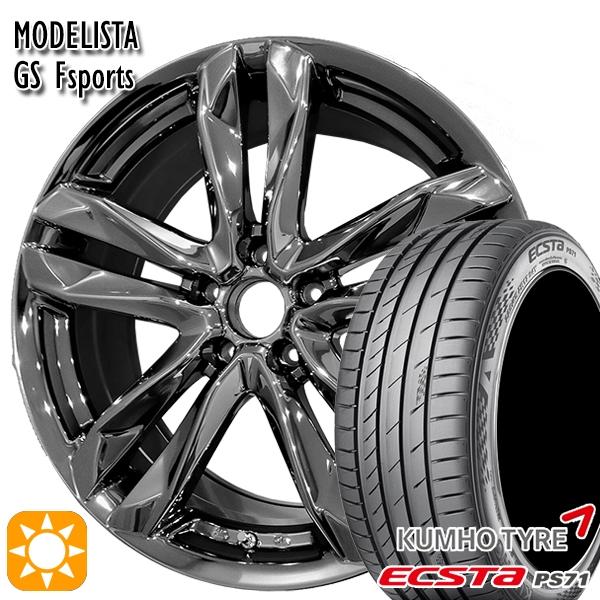 中古 サマータイヤ ホイール4本セット 225/35R19インチ 5H114 レクサス GS Fスポ...