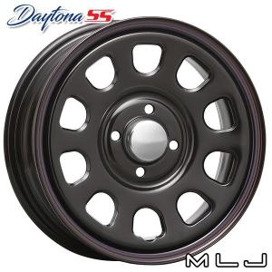MLJ デイトナ SS 14インチ 5.0J +42 4-100 ブラック（レッド/ブルー