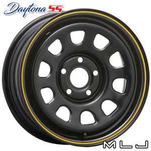 4本セット DAYTONA SS デイトナ 15x6.0J 5/108 +30 BK MUDSTAR radial