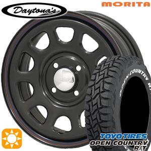 デリカミニ サマータイヤ ホイール4本セット 165/60R15インチ 4H100 MRT DAYTONA'S デイトナ ブラック トーヨー オープンカントリー R/T ホワイトレター｜mauto