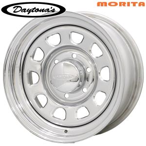 MORITA デイトナホイール スチール 15インチ 5H127 7J -6 クローム 4本