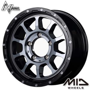 ジムニーシエラ ホイール 5本セット 225/70R16インチ 5H139 MID ナイトロパワー M10 パーシング BK/DC/BC トーヨー オープンカントリー R/T ホワイトレター