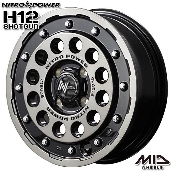 サマータイヤ ホイール4本セット 165/60R15インチ 4H100 MID ナイトロパワー H1...