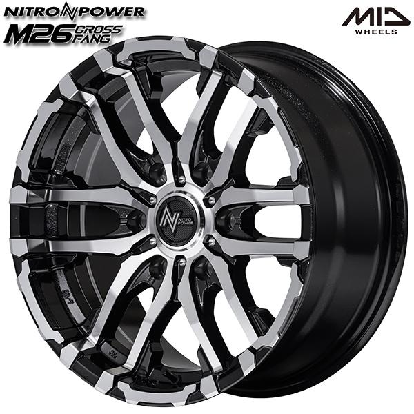 サマータイヤ ホイール4本セット 195/80R15インチ 6H139 MID ナイトロパワー M2...