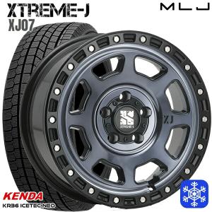 25〜26日+5倍 205/55R16インチ ケンダ KENDA KR36 5H114.3 スタッドレスタイヤホイール4本セット エクストリームJ XJ07 GB/MI｜mauto