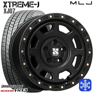 25〜26日+5倍 205/55R16インチ ブリヂストン ブリザック VRX3 5H114.3 スタッドレスタイヤホイール4本セット エクストリームJ XJ07 サテンブラック｜mauto