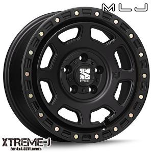 JL/JKラングラー ホイールセット 265/70R17インチ 5H127 MLJ エクストリームJ XJ07 サテンブラック トーヨー オープンカントリー A/T III (A/T3)｜mauto