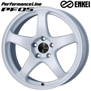 ENKEI エンケイ パフォーマンスライン PF05 18インチ 7.5J 5H114.3 +48 ホワイト アルミホイール単品 1本 4本以上送料無料