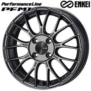 ENKEI エンケイ パフォーマンスライン PFM1 15インチ 5.5J 4H100 +45 ダークシルバー アルミホイール単品 1本 4本以上送料無料