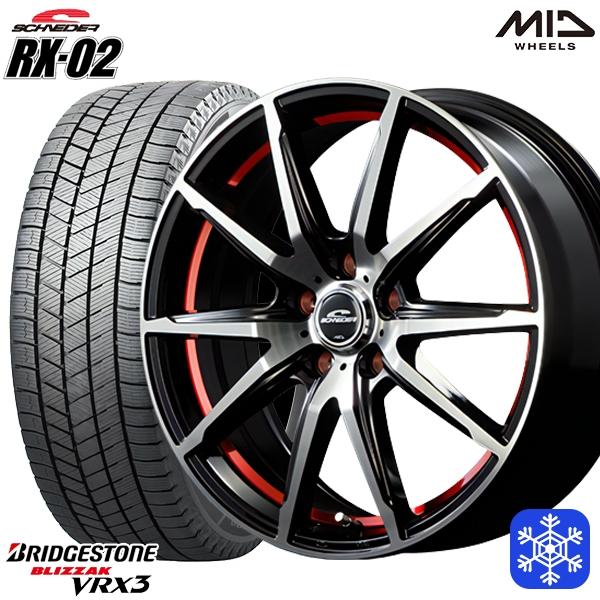 225/50R18インチ ブリヂストン ブリザック VRX3 5H114.3 スタッドレスタイヤホイ...