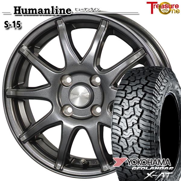 サマータイヤ ホイール4本セット 155/65R14 14インチ 4H100 ヒューマンライン S1...