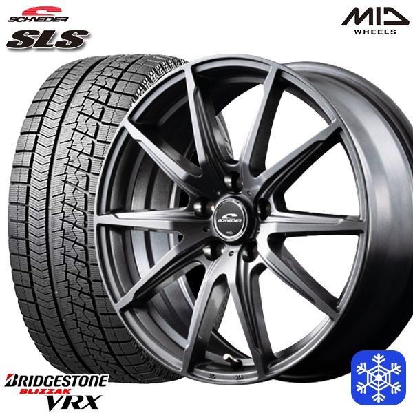 225/55R17インチ ブリヂストン ブリザック VRX 5H114.3 スタッドレスタイヤホイー...