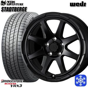 225/55R17インチ ブリヂストン ブリザック VRX3 5H114.3 スタッドレスタイヤホイール4本セット ウェッズ スタットベルク｜mauto