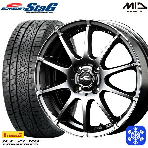 25〜26日+5倍 175/65R15インチ ピレリ アイスゼロアシンメトリコ 4H100 スタッド...