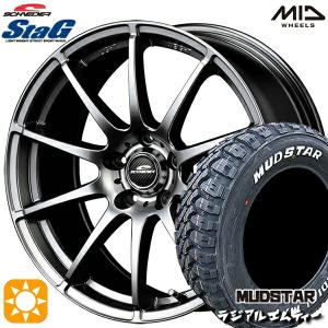 サマータイヤ ホイールセット 225/70R16インチ 5H114.3 MID スタッグ STAG メタリックグレー MUDSTAR マッドスター RADIAL M/T ホワイトレター