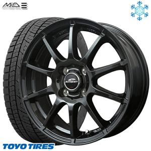 165/60R15インチ TOYO OBSERVE GIZ2 トーヨー オブザーブ ギズ2 4H100 スタッドレスタイヤホイール4本セット MID シュナイダー スタッグ SG｜mauto