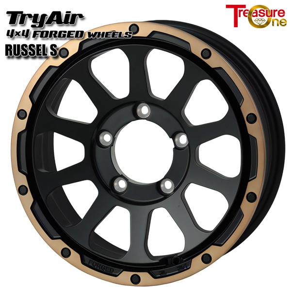 鍛造 トレジャーワン TryAir トライエアー ラッセルS 4X4 16インチ 6.0J 5H13...