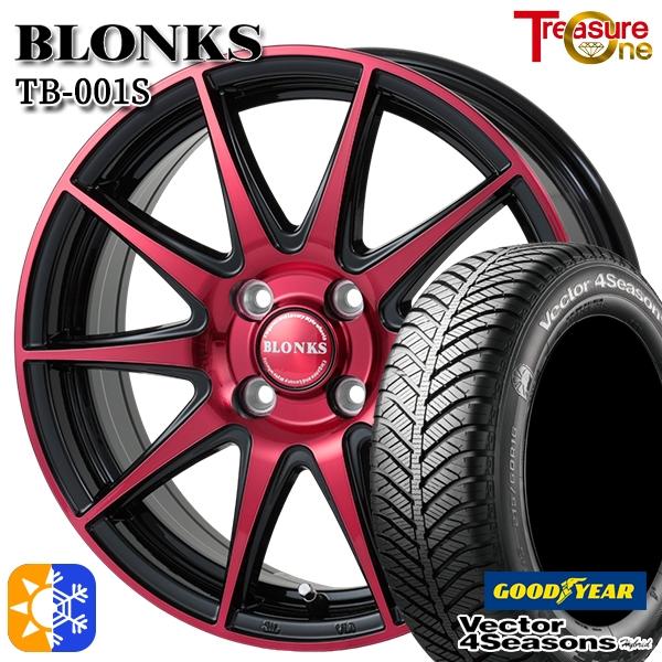 オールシーズンタイヤ ホイール4本セット 155/65R14インチ 4H100 ブロンクス TB00...