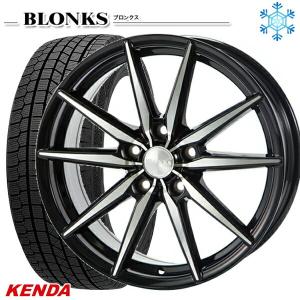 25〜26日+5倍 205/65R16インチ ケンダ KENDA KR36 5H114.3 スタッドレスタイヤホイール4本セット ブロンクス TB08｜mauto