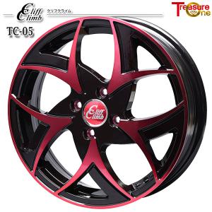 25〜26日+5倍  サマータイヤ ホイール4本セット 165/45R16インチ 4H100 トレジャーワン クリフクライム TC05 レッド クムホ エクスタ HS51｜mauto