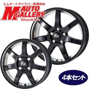 15インチ 5.5J 4H100 +50 アルミホイール単品 4本セット トレジャーワン クリフクライム TC07 ブラック/アンダーカット｜mauto