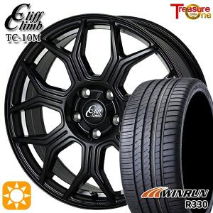 サマータイヤ ホイール4本セット 235/55R18インチ 5H114 トレジャーワン クリフクライム TC10M BK ウィンラン R330｜mauto