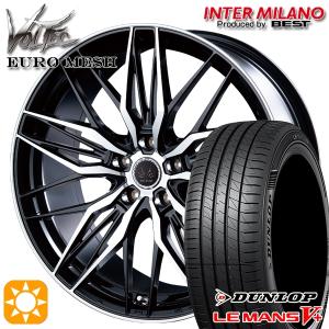 サマータイヤ ホイール4本セット 215/40R18インチ 5H100 VOLTEC  ボルテック ユーロメッシュ BK/P ダンロップ ルマン5+｜mauto