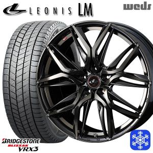 205/55R16インチ ブリヂストン ブリザック VRX3 5H114.3 スタッドレスタイヤホイール4本セット ウェッズ レオニス LM PBMC/TI｜mauto