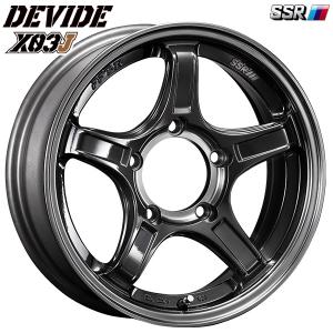 SSR SSR DEVIDE X03J 16インチ 5.5J +0 5-139.7 マシンドグラファイト