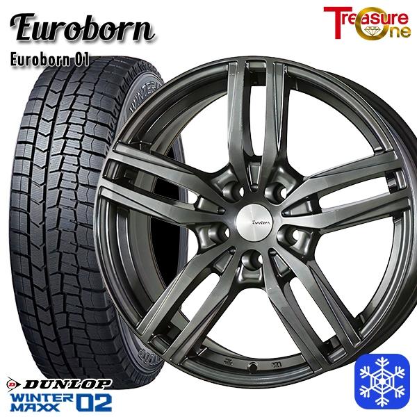 アウディA5(8T.F5)専用 225/50R17インチ ダンロップ ウインターマックス WM02 ...