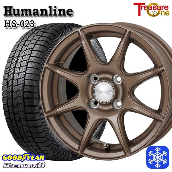 185/70R14インチ グッドイヤー アイスナビ8 ICE NAVI8 5.5J 4H100 スタ...