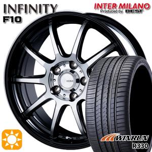 サマータイヤ ホイール4本セット 225/45R18インチ 5H114 インフィニティ F10 BK/DP ウィンラン R330