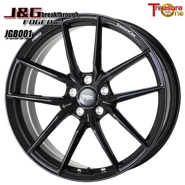 鍛造 トレジャーワン J&amp;G ブレイクスルー JGB001 21インチ 9.0J 5H112 ブラッ...