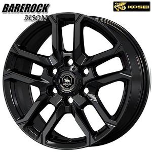 キャラバン KOSEI コーセイ ベアロックバイソン 15インチ 6.0J 6H139.7 +45 グロッシーブラック アルミホイール単品 4本セット 送料無料
