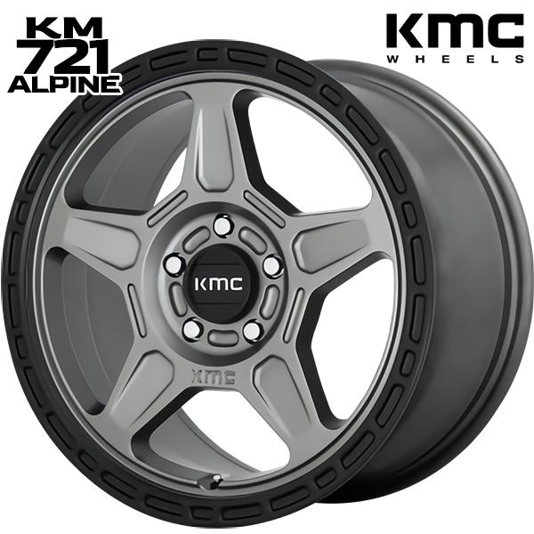 16インチ 7.5J 5H110 +30 KMC KM721 ALPINE / SATIN GRAY...