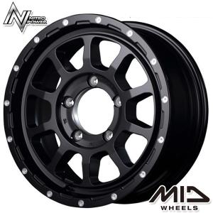 ジムニーシエラ ホイールセット 225/70R16インチ 5H139 MID ナイトロパワー M10 パーシング SGB/M BF ヨコハマ ジオランダー M/T G003｜mautogallery