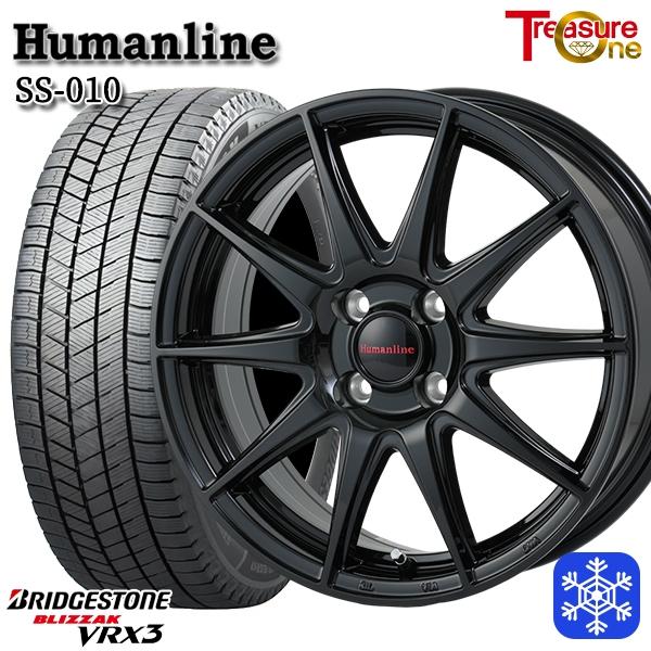 145/80R13インチ ブリヂストン ブリザック VRX3 4H100 スタッドレスタイヤホイール...