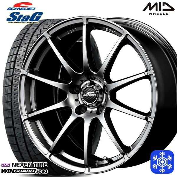 215/60R16インチ NEXEN WINGUARD ice2 5H100 スタッドレスタイヤホイ...