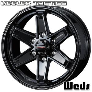 Weds KEELER ウェッズ キーラー 社外ホイール 17インチ 4本 7.5J6HPCD139.7+25 ランクルプラド ハイラックス ハイエース等　(VHM751) WEDS キーラータクティクス 17X8.0J +25 6H/139.7 グロスブラック