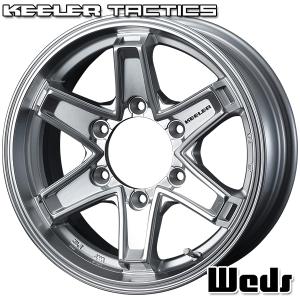 WEDS キーラータクティクス 16X7.0J +5 6H/139.7 ハイパーシルバー