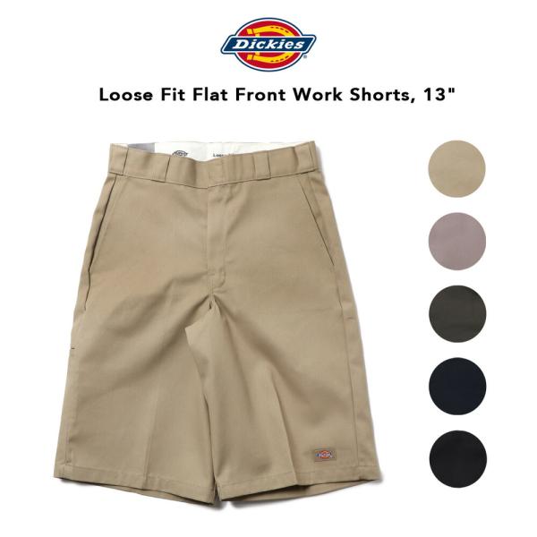 Dickies ディッキーズ 42283 Loose Fit Flat Front Work Sho...