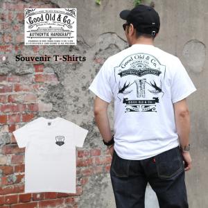 Good Old & Co. グッドオールド Souvenir T-Shirts スーベニアTシャツ 半袖 Tシャツ バックプリント プリントTシャツ 作業着 作業服 コットン100％ WHITE 白｜mavazishopping