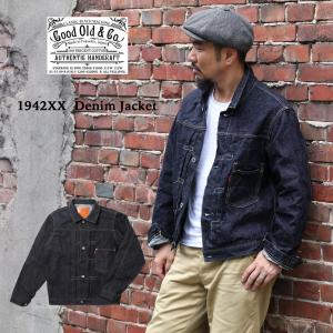 Good Old ＆ Co. グッドオールド 1942XX Denim Jacket デニムジャケット ジャケット Gジャン T-BACK STYLE 日本製 作業着 作業服 デニム リーバイス 大戦モデル｜mavazishopping
