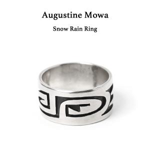 Augustine Mowa オーガスティン モワ Snow Rain Ring スノーレインリング 10号 リング 指輪 ホピ族 Hopi インディアンジュエリー オーバーレイ