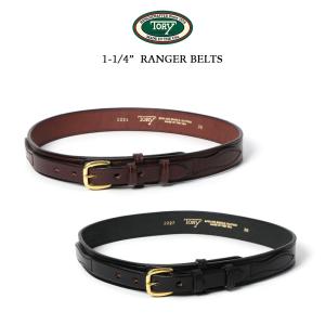 TORY レザーブライドルレザー ベルト 34 TORY LEATHER ブライドルレザー ストラップベルト 1-1/4インチ