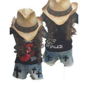 キッズ　子供服　女の子　RAYALICE　スタッズロゴ　RockベロTシャツ｜mavelous